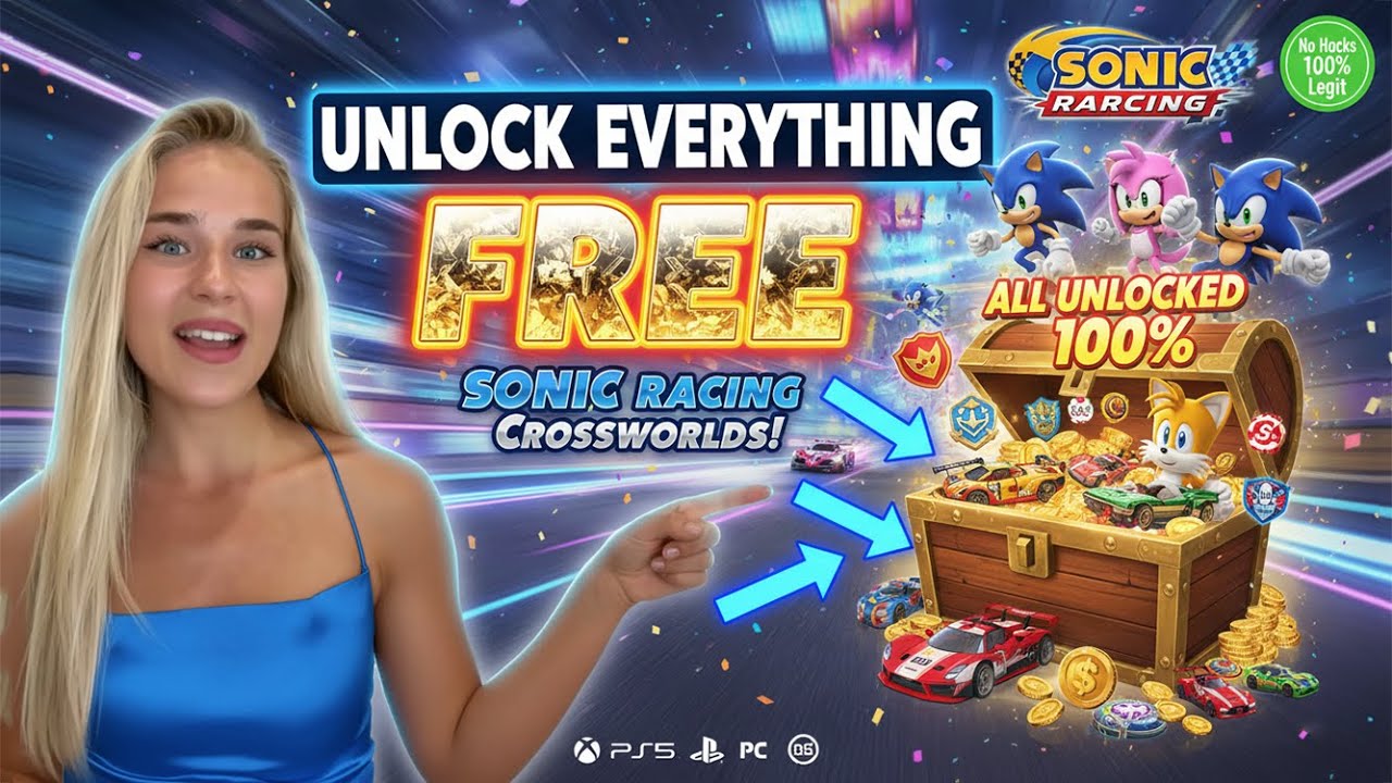 How to Get Sonic Racing Crossworlds FREE on PS5, Xbox & PC + Unlock EVERYTHING (2025 Legit!)