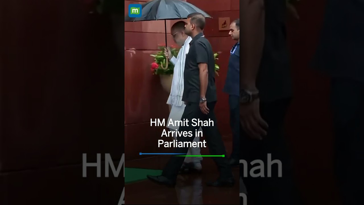 Home Minister Amit Shah Arrives In Parliament