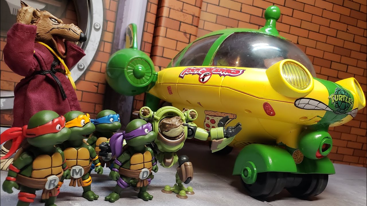 Звездолет вечеринки TMNT (индивидуально раскрашенный маленький ракетный корабль Einsteins Pat Pat)