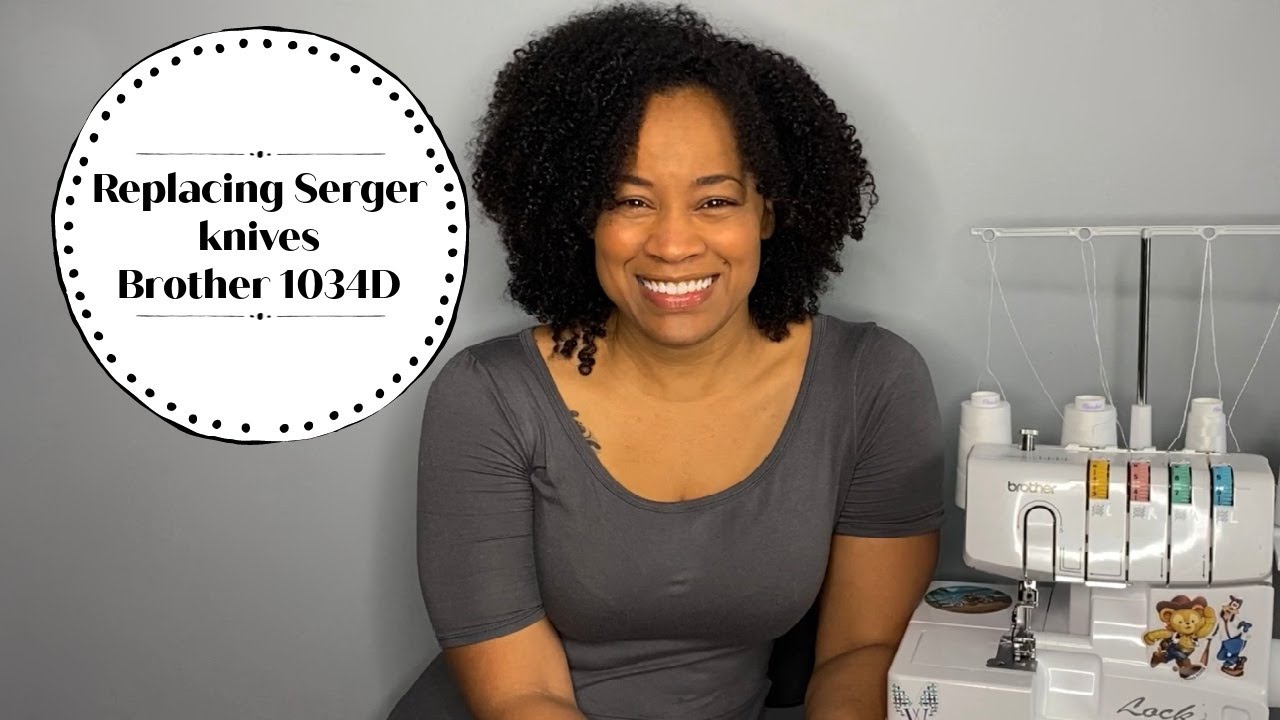 How To Change Brother 1034D Serger Knives - Cleaning Your Serger