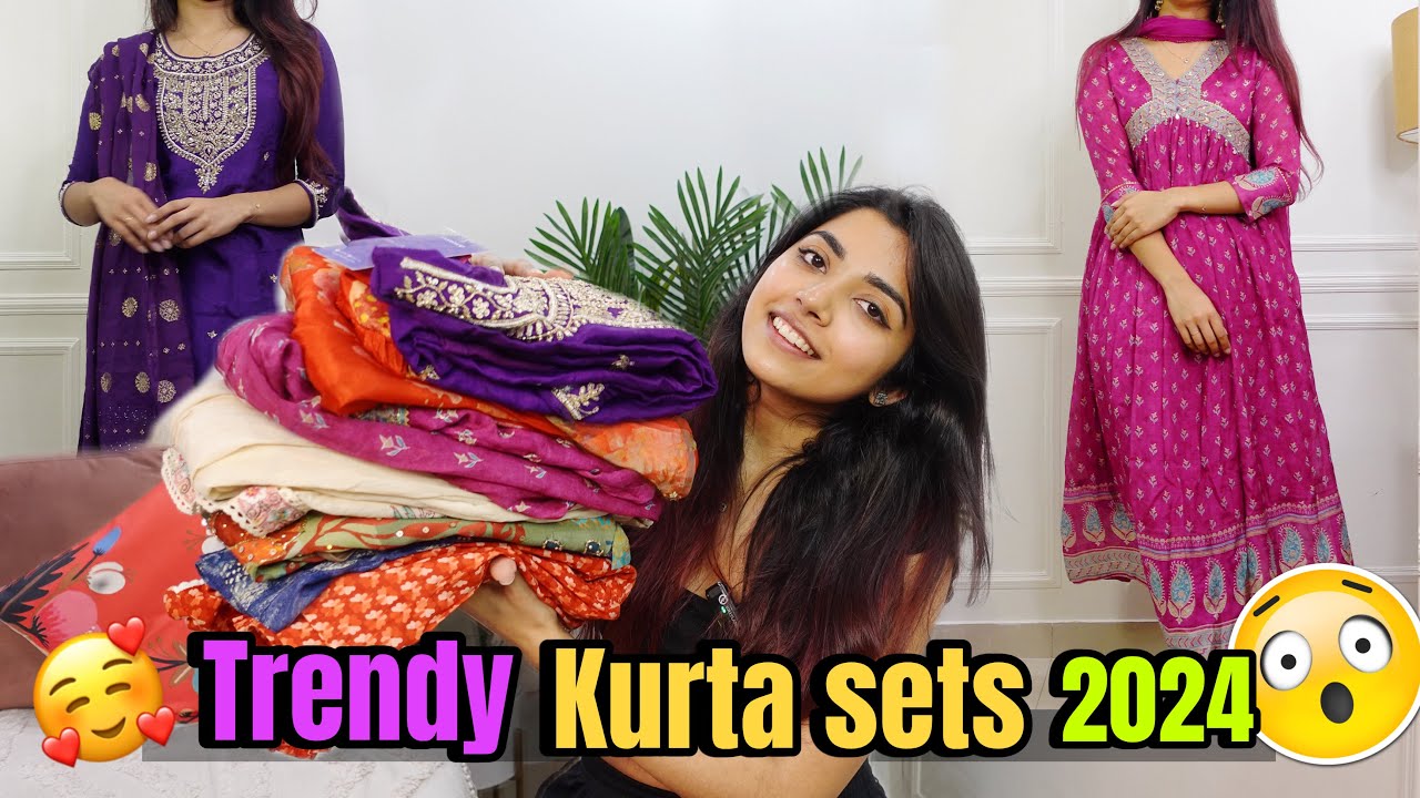 Trendy Kurta sets haul 2024 😍😱 *TRYON HAUL*