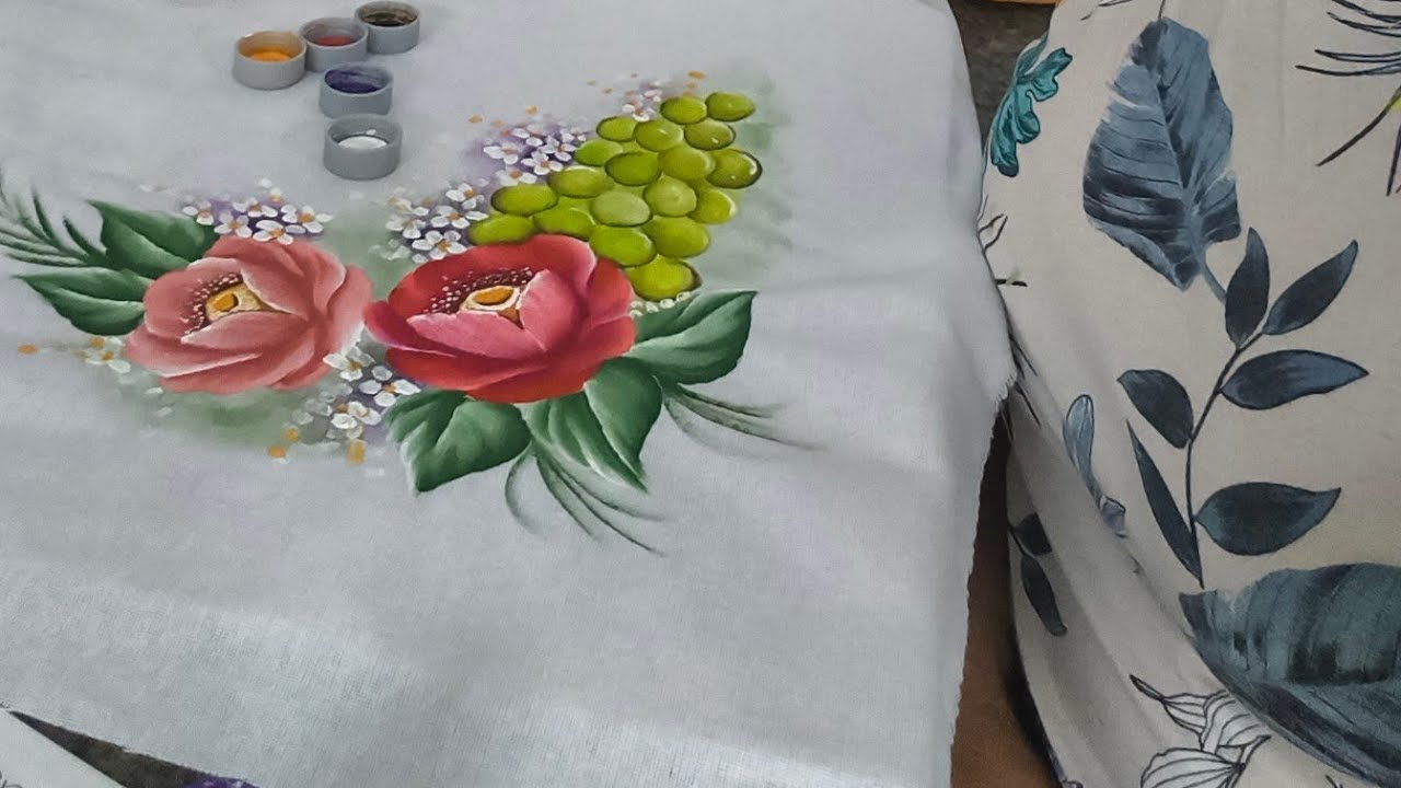 Como pintar papoulas vermelhas e uvas verdes.#seinscreve  https://s.shopee.com.br/9AIWWkjT5