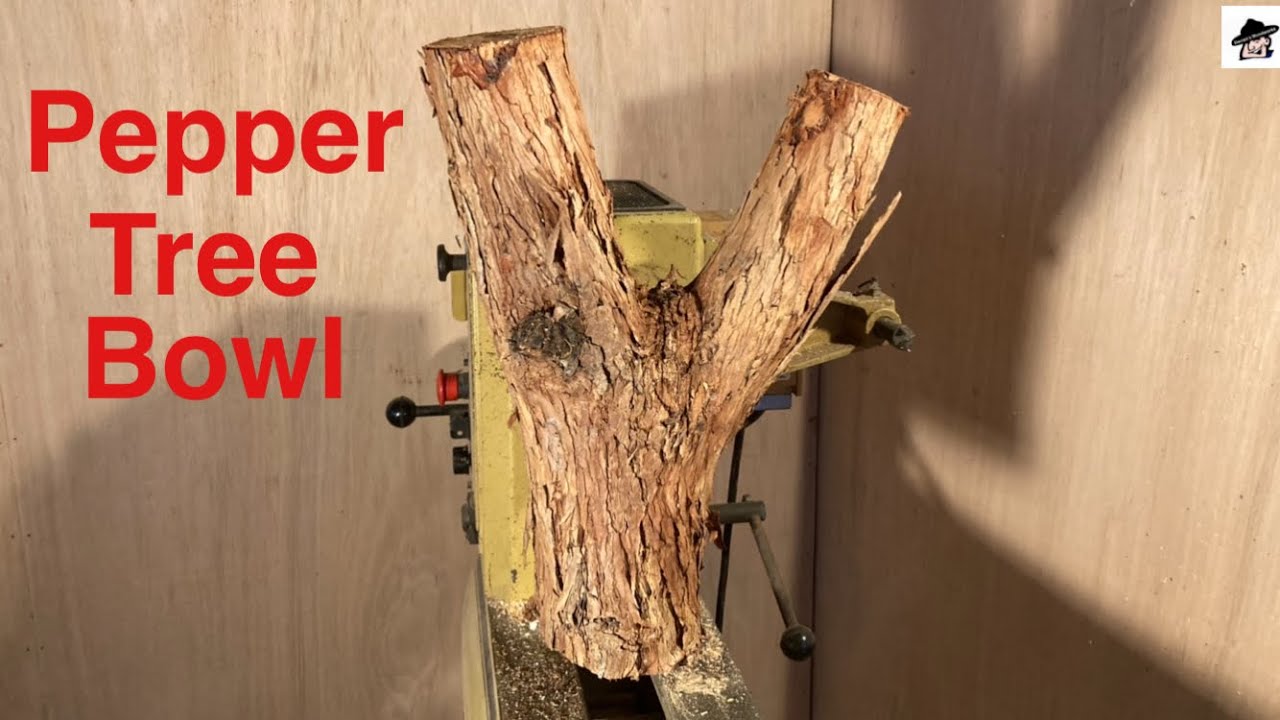 Woodturning - California Pepper Tree Crotch Bowl