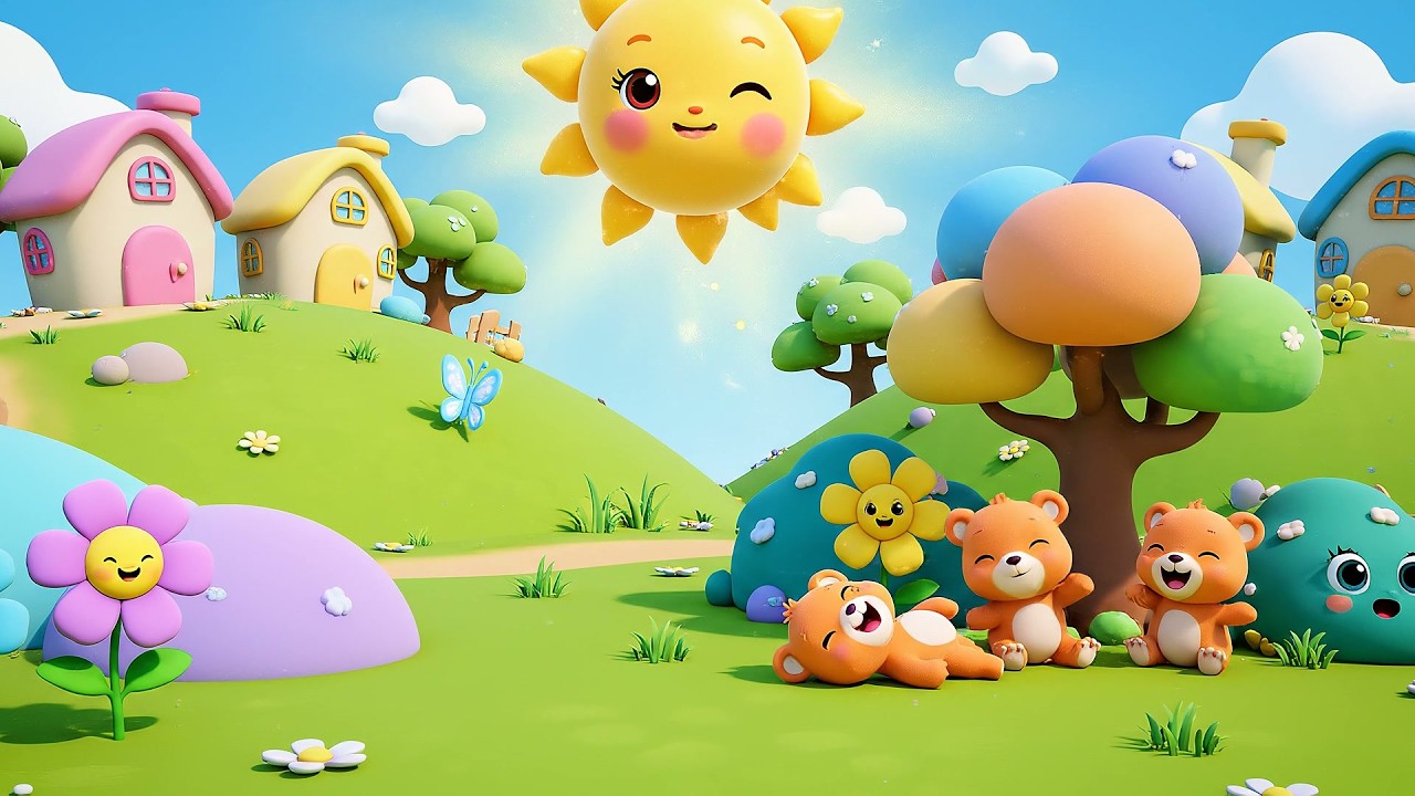 Little Sun Shines Bright Bright Bright | Happy Morning Song & Weather Rhymes