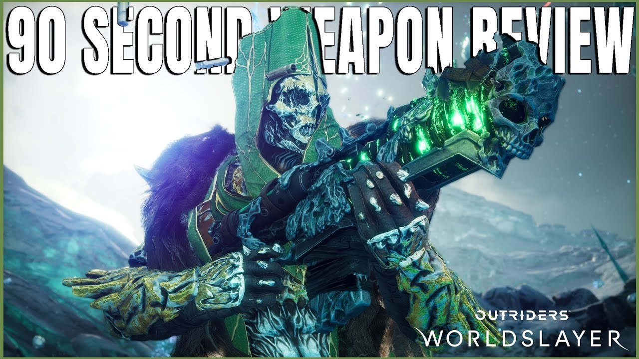 OUTRIDERS - WORLDSLAYER DEATHSCAPE Legendary Assault Rifle - 90 Second Review Ep 1