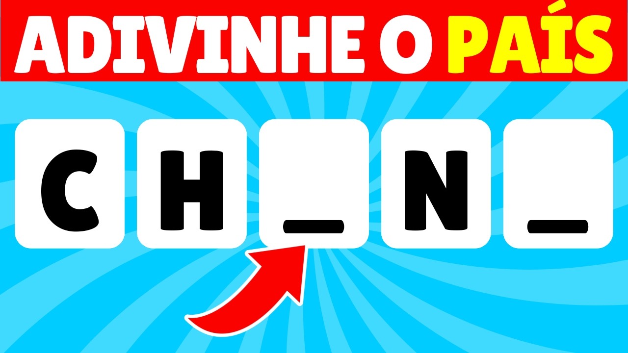 Adivinhe o País pelas Letras que Faltam 🌍 60 Bandeiras para Testar seu Conhecimento | Quiz Espacial