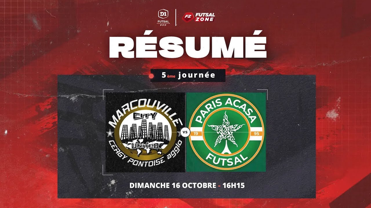 D1 Futsal - J5  Marcouville City CP vs Paris ACASA