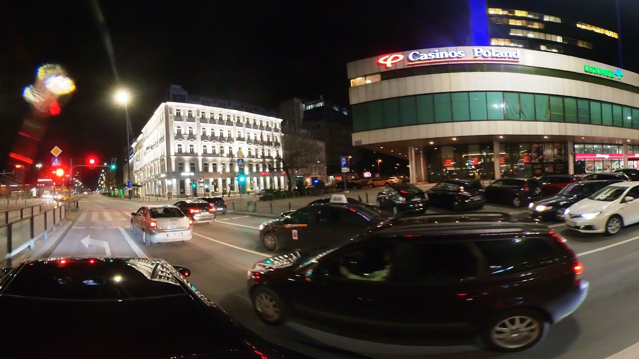 Warsaw by Night | Virtual Ride | 360&deg; | 5.7K | Footage | VR | Insta360 | One X2 | Mercedes | S63 AMG
