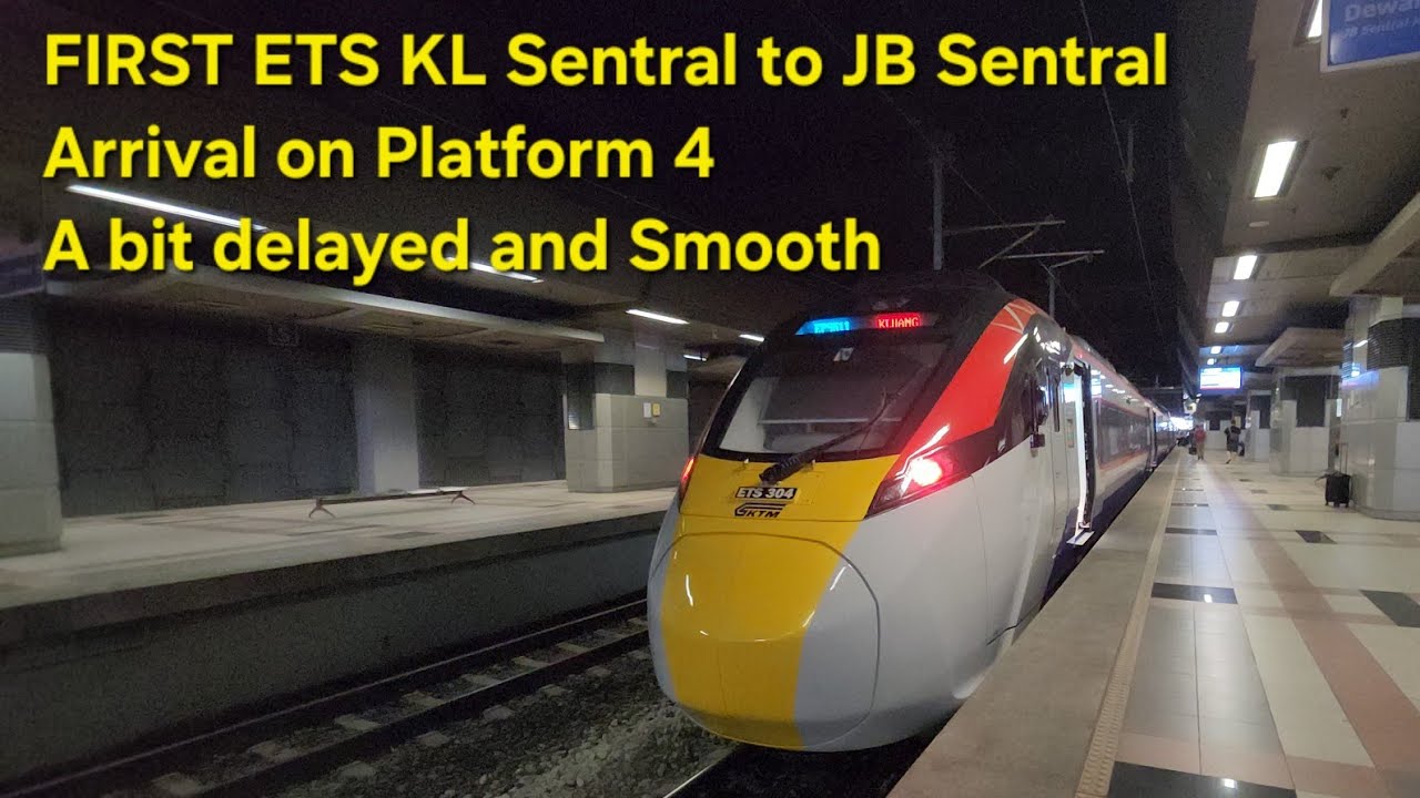 ETS3 ETS Platinum EP 9511 KL Sentral Kuala Lumpur Disembarkation at JB Sentral Johor Bahru Malaysia