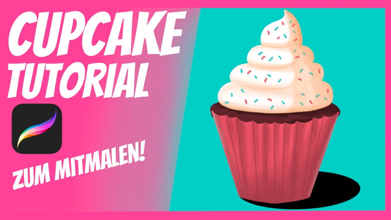 Procreate Tutorial Deutsch: Cupcake malen (Digital Art)