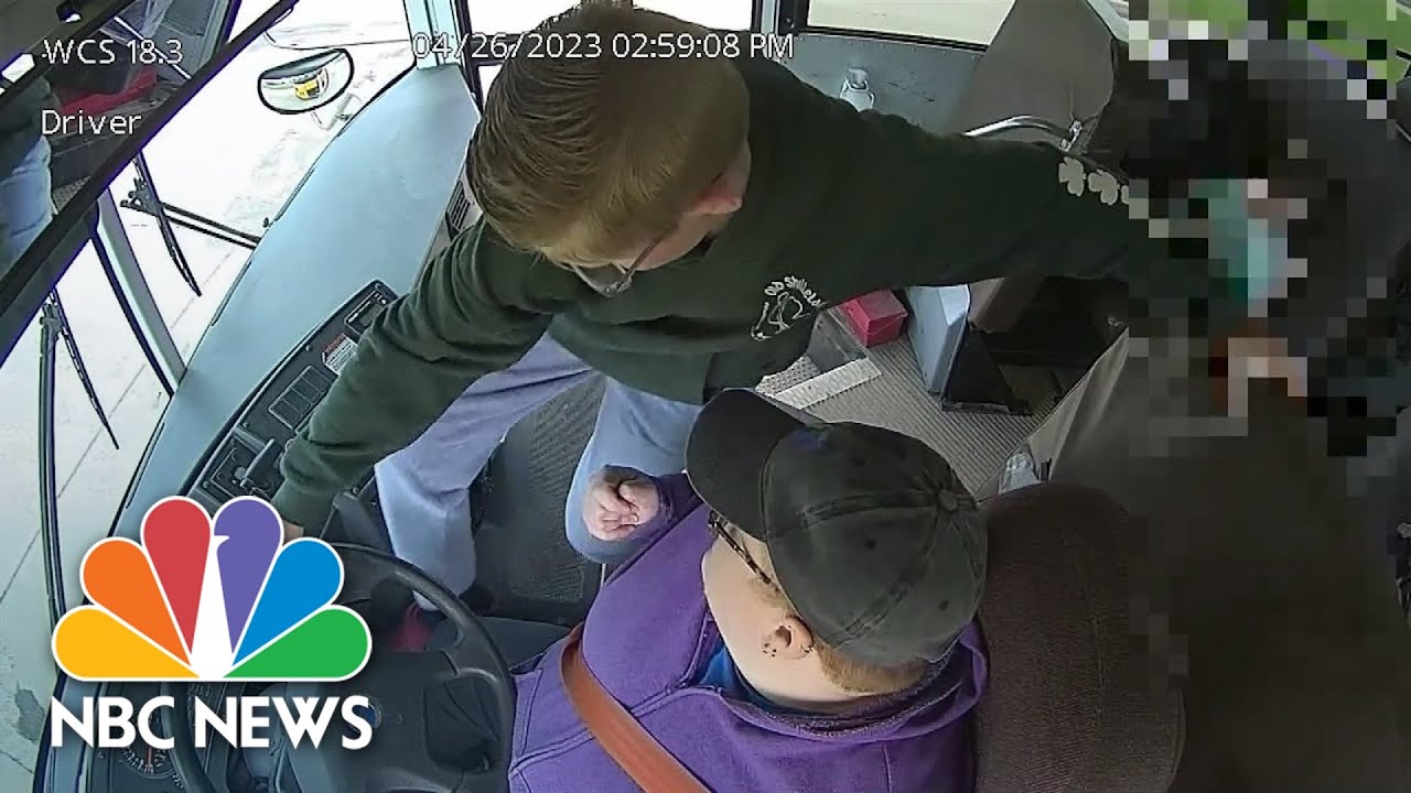 Video shows Michigan boy take the wheel when bus driver passes out