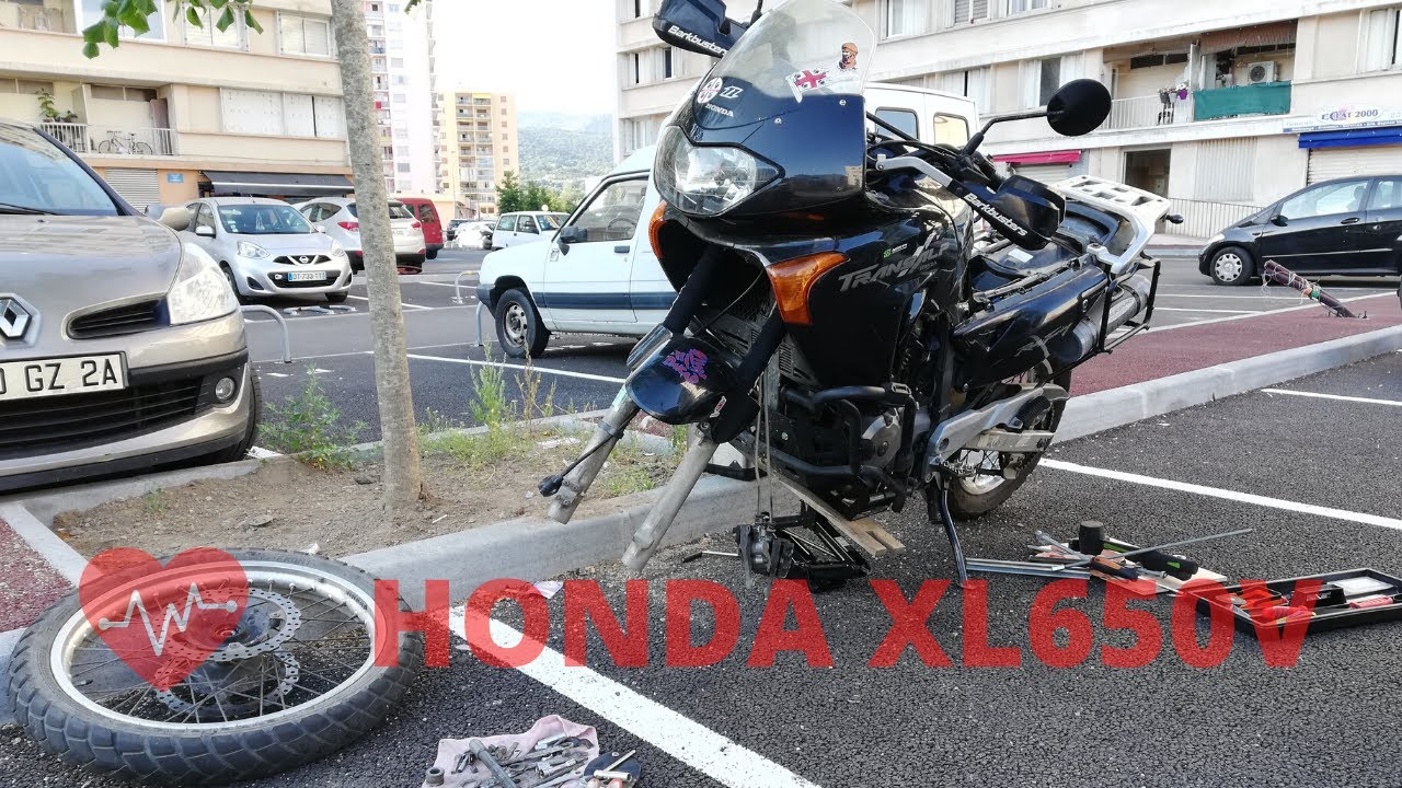 #09 HONDA XL650V TRANSALP -wymian łożyska koła przedniego w motocyklu