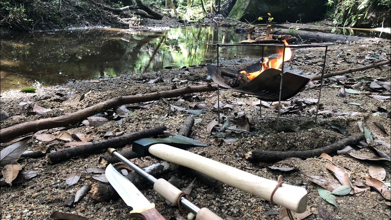 山で静かにソロキャンプしてみた【camping solo】【Shiitake mushroom】