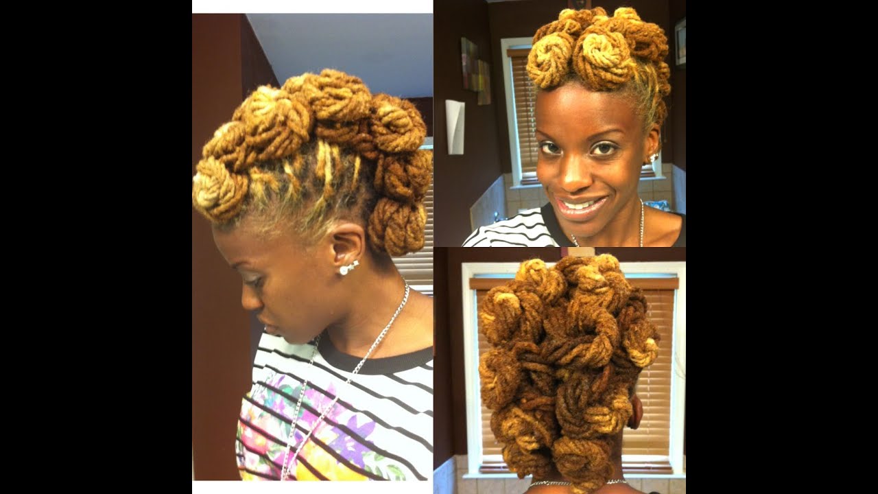 Rosebud Faux Mohawk: A Wedding Locs Updo For My Sister's (Camille) Wedding