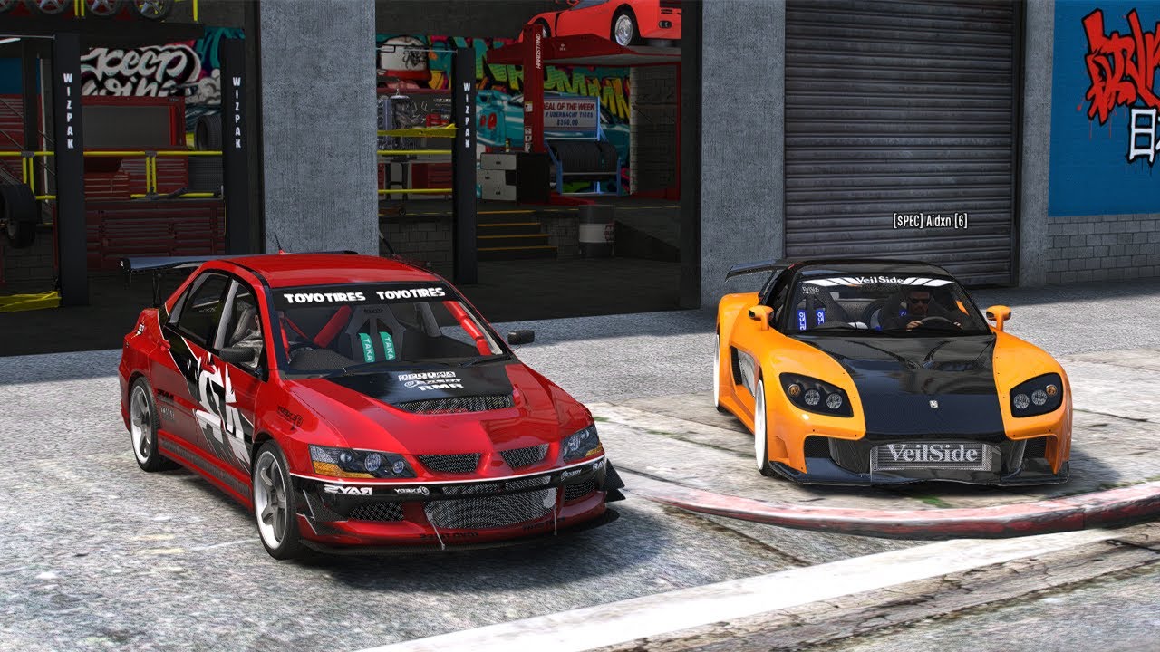Drifting Tokyo Drift Cars At The Tokyo Drift Parking Garage | GTA 5 FiveM