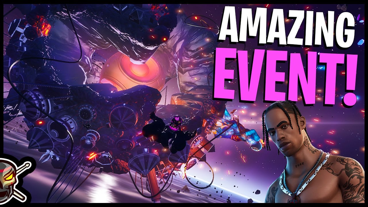 TRAVIS SCOTT Astronomical Event REACTION! (Fortnite Battle Royale)