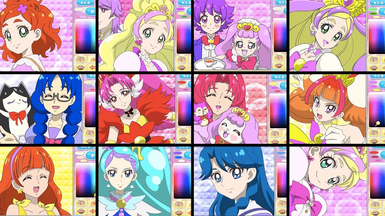 【あそんでプリキュア】Go!プリンセスプリキュアのぬりえ全部やってみた！ヒーリングっどプリキュア