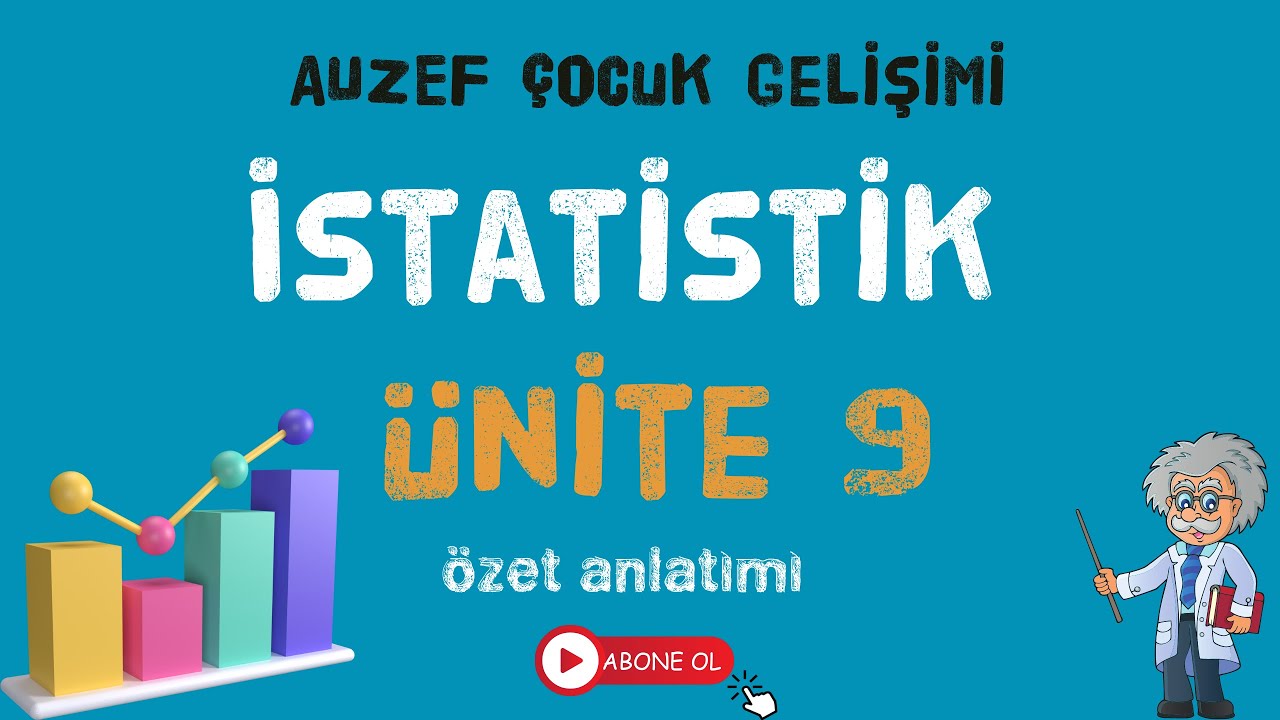 AUZEF İstatistik - Ünite 9 - Nispi Dağılma Ölçüleri
