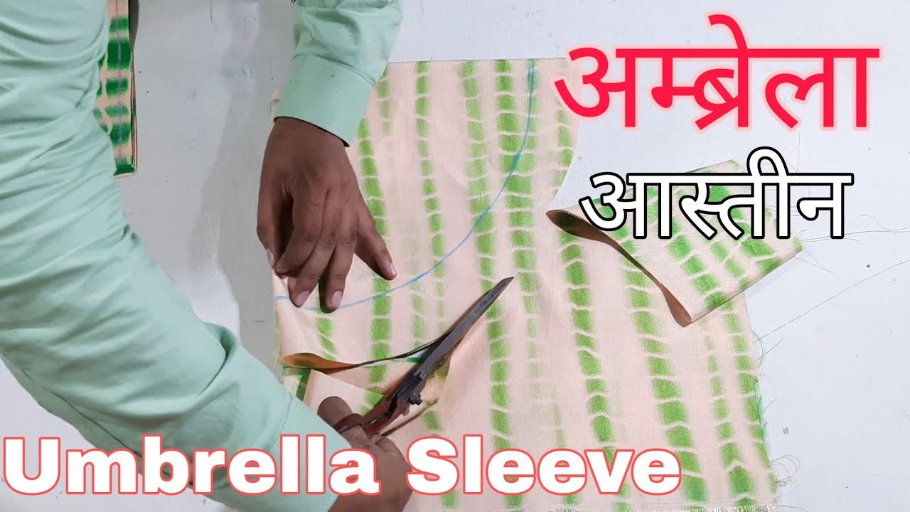 Bell sleeves/Umbrella Sleeve Cutting and stitching/Sleeve Design #sajiddesigns