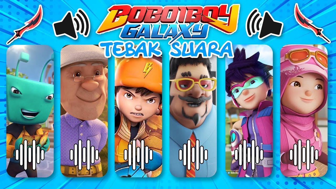 TEKA-TEKI TEBAK KARAKTER KARTUN DARI SUARANYA? | BOBOIBOY, ADU DU, GOPAL, PAPA ZOLA, FANG, ...