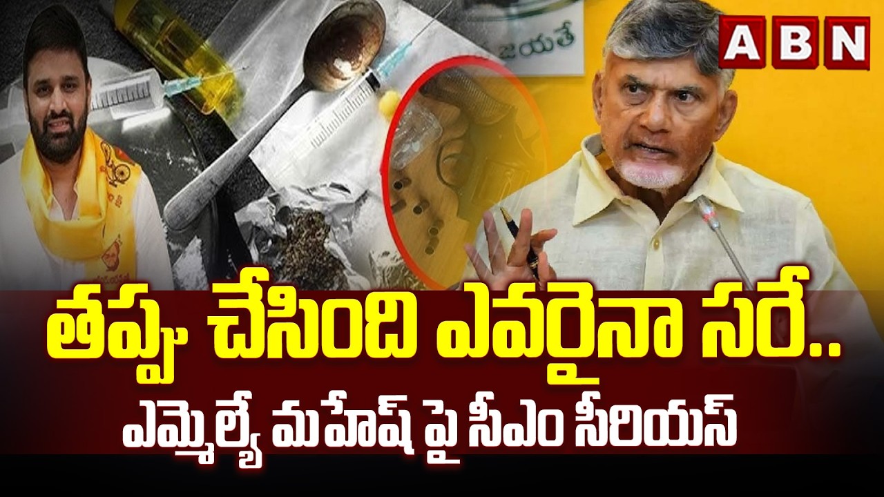 తప్పు చేసింది ఎవరైనా సరే.. ఎమ్మెల్యే మహేష్ పై సీఎం సీరియస్ | Cm Chandrababu Warning to MLA Mahesh