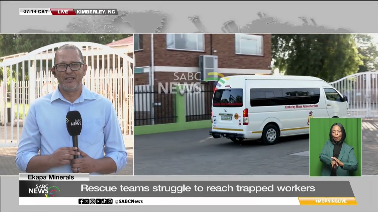 Ekapa Mine | Specialist mine crews assist in rescue efforts