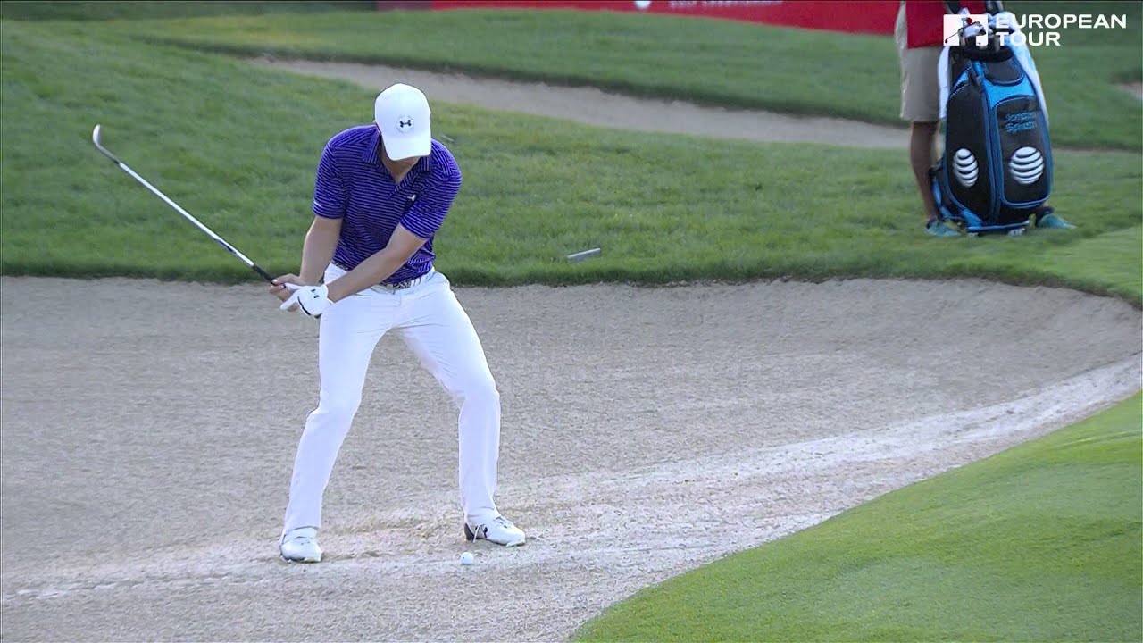 Jordan Spieth - slow motion golf swing - bunker