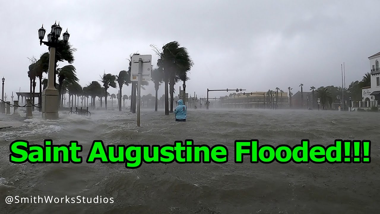 Hurricane Ian Flooded St  Augustine: High Tide Video by Local.