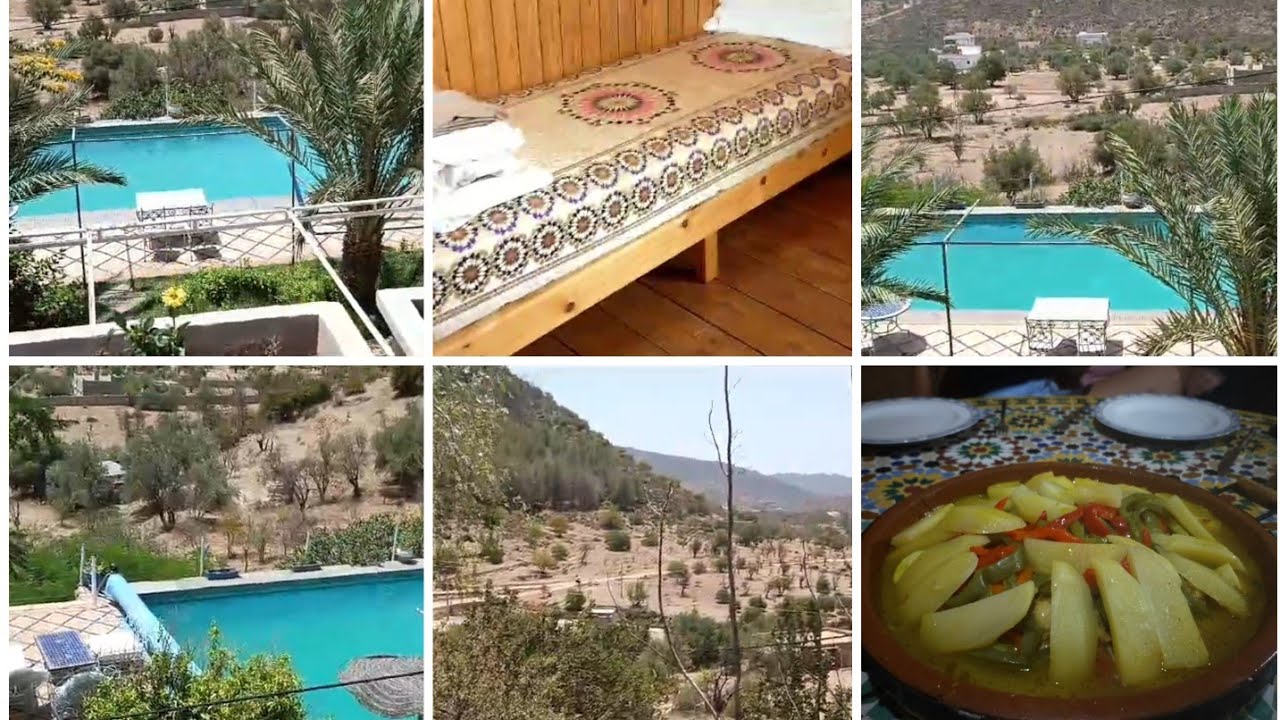 منتجع الصيفي🌞رائع في اقصري طريق اموزار ⛰️riad de l'olivier