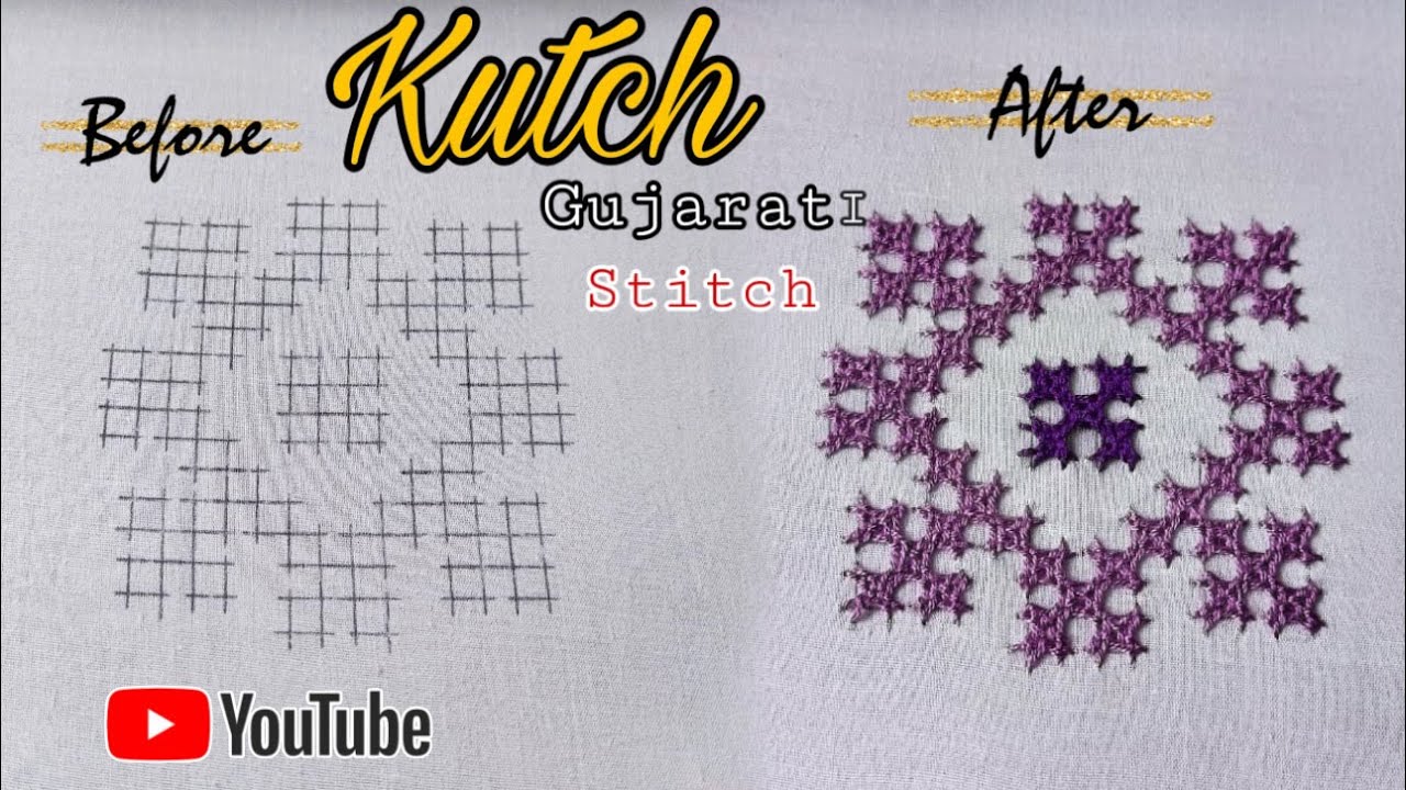New Kutch/ Gujarati /Sindhi Complex Embroidery Solution Step by step