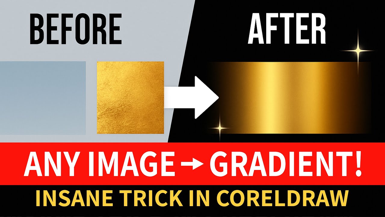 САМЫЙ БЫСТРЫЙ способ создания потрясающих градиентов в CorelDRAW