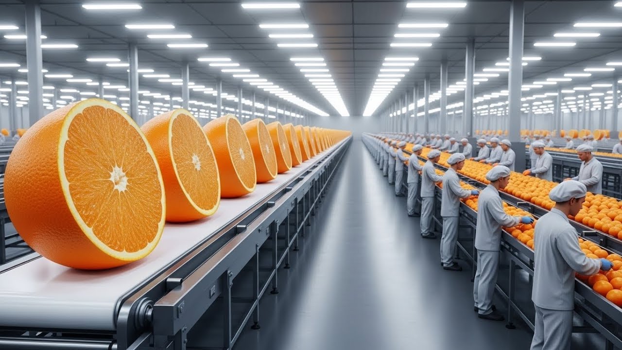 Inside the Modern Orange Factory: High-Tech Marmalade Production & Automated Harvest