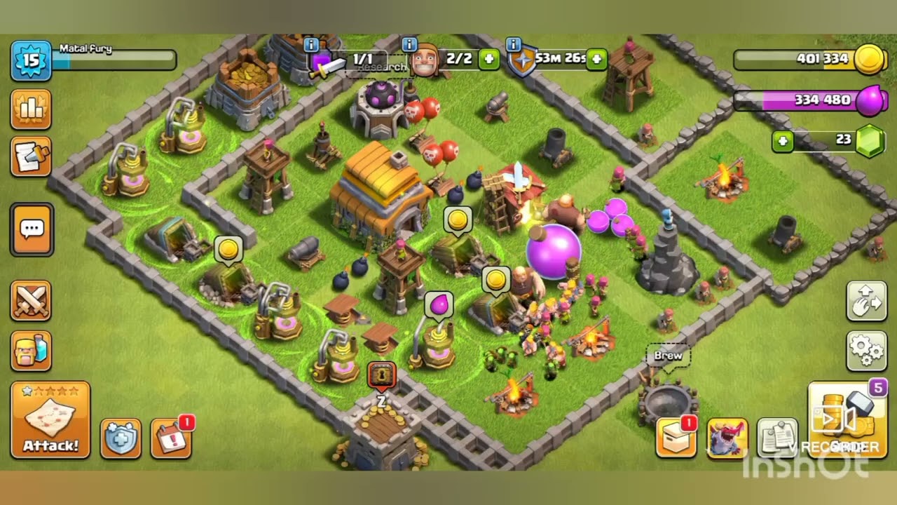 Clash of clan gameplay video 