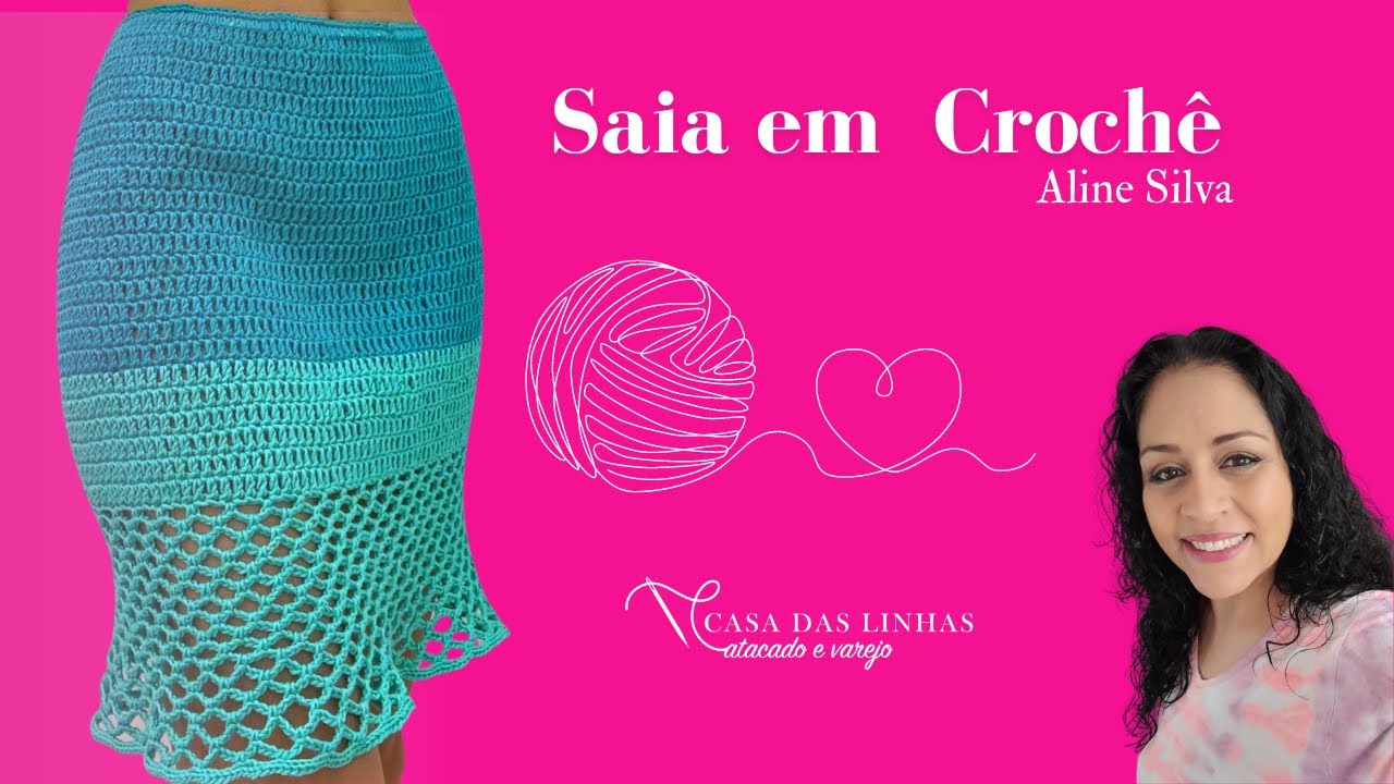 Saia em Crochê com Aline Silva