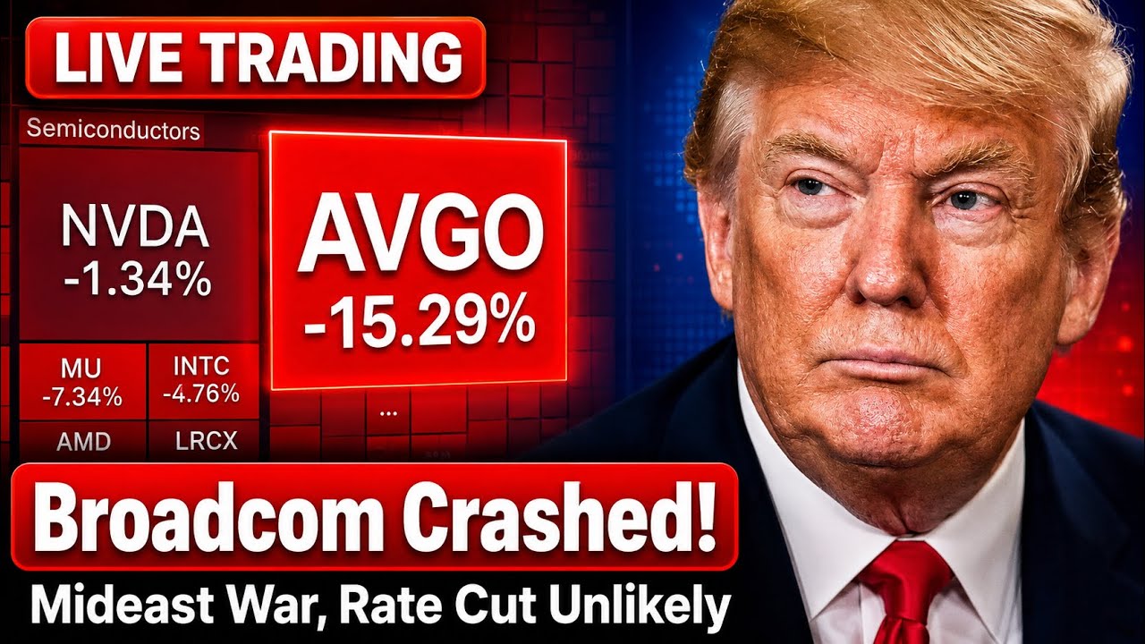 Semiconductor Stocks Crash? 📉 $AVGO Earnings Disappoint | Live Trading Stock Market Today
