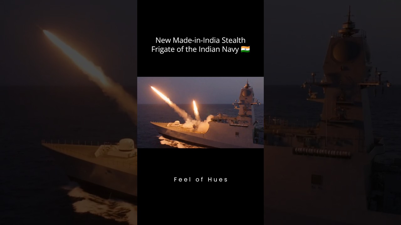 New Made-in-India Stealth Frigate of the Indian Navy #indian #navy #indiannavy #ship