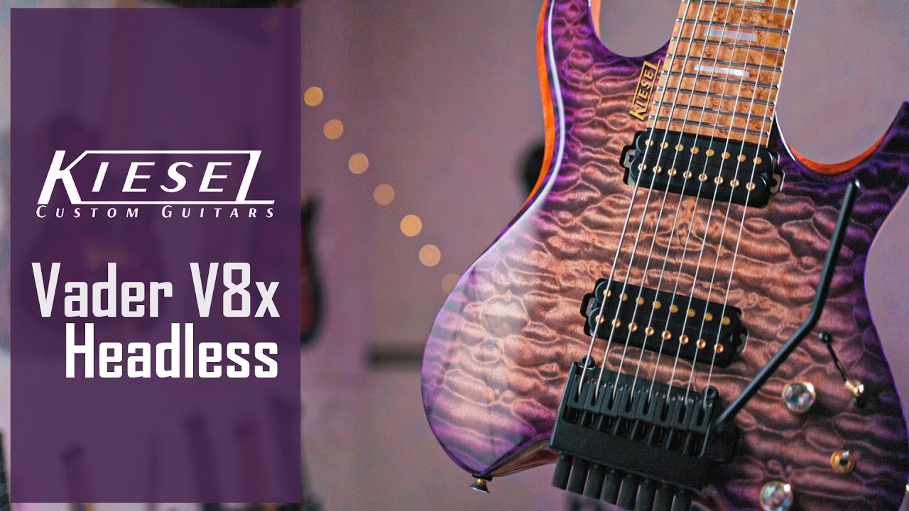 Kiesel Vader V8x - Headless, 8 cordes, tremolo, piezo...