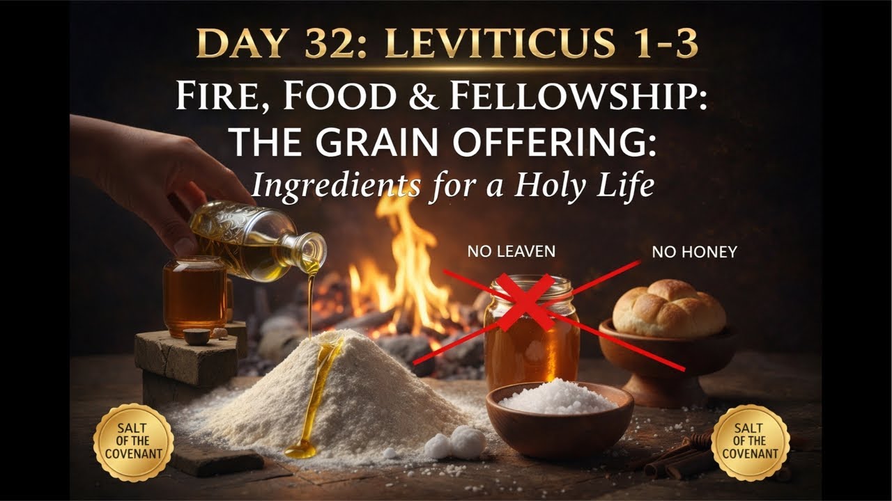 DAY 32 OF OUR BIBLE STUDY LEVITICUS 1-3 CHAPTERS #wordofgod #biblestudy #biblemessage #christian