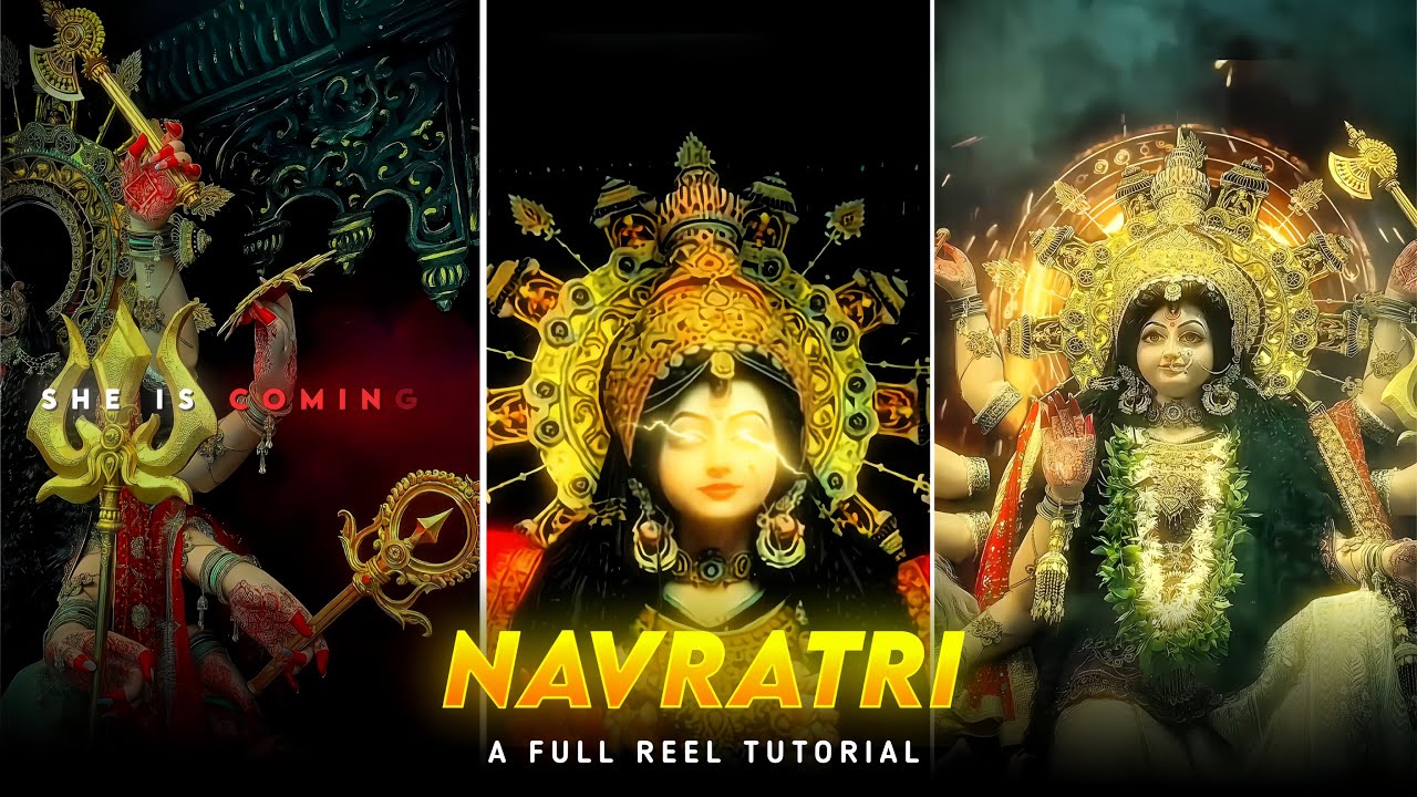 Navratri Video Editing Capcut || Navratri Video Editing || Durga Puja Video Editing 2025
