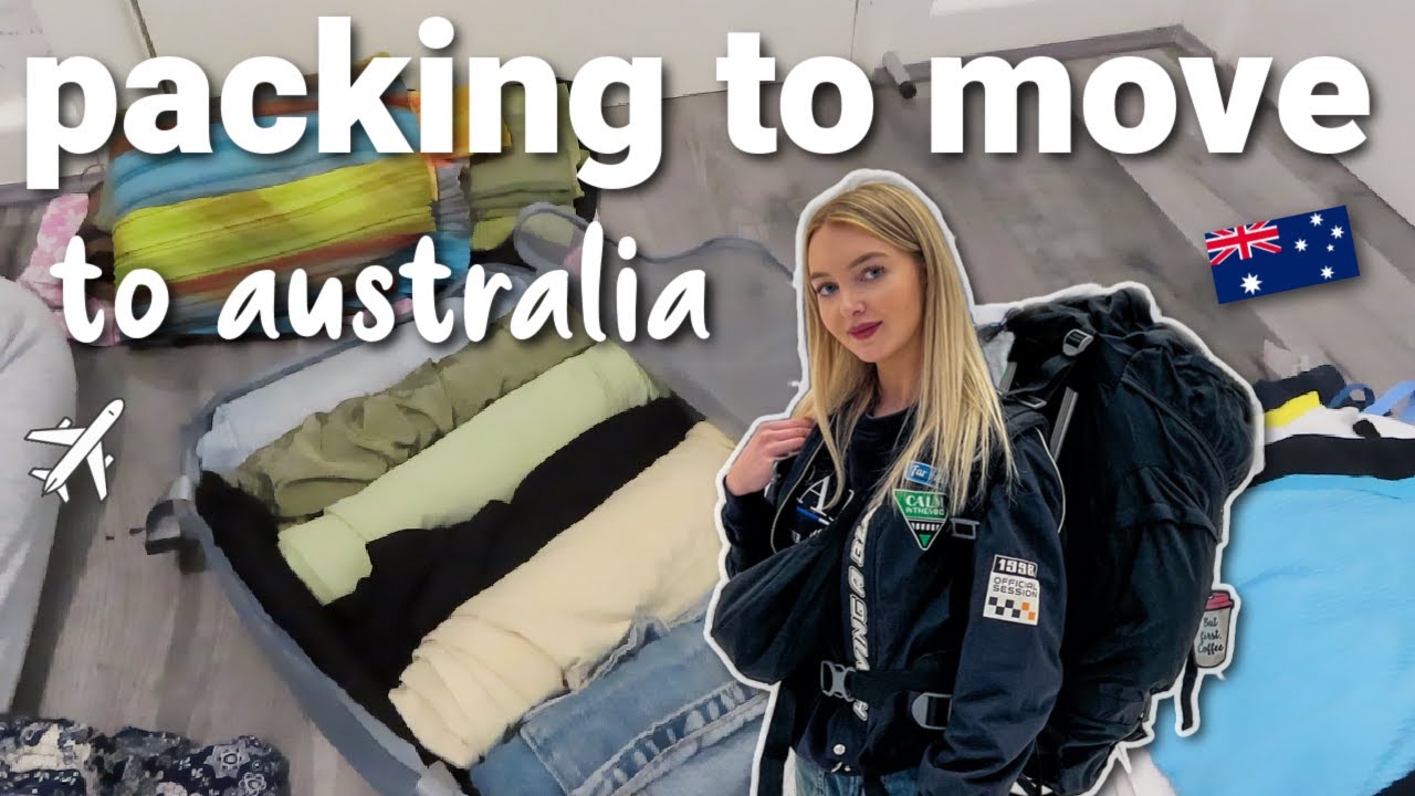 PACK WITH ME TO MOVE ABROAD | 85L Backpack, One Way Ticket...