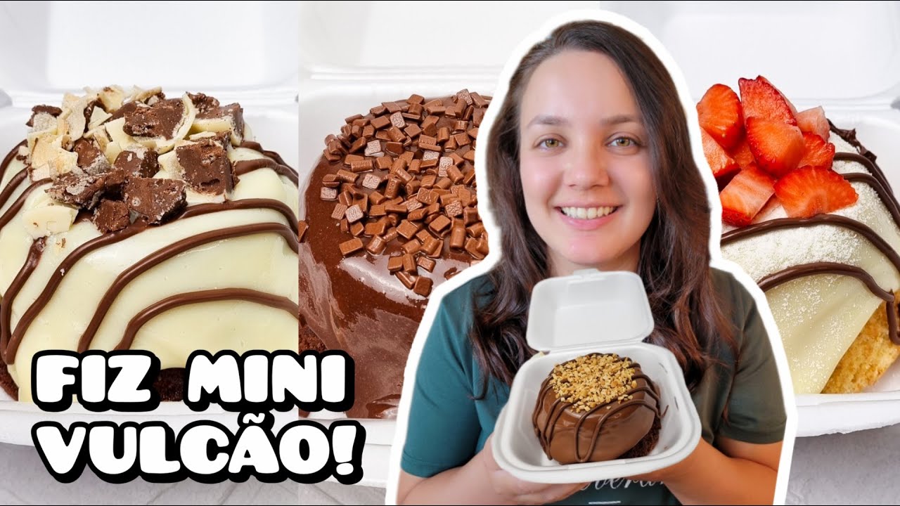 FIZ MINI VULCÃO - Vlog de rotina | Delivery de doces