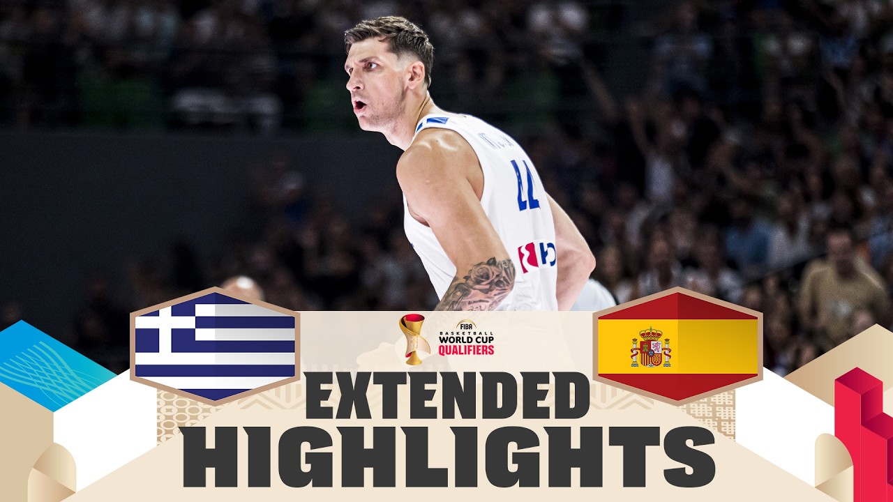 Greece 🇬🇷 v Spain 🇪🇸 | Extended Highlights | FIBA Basketball World Cup 2027 European Qualifiers