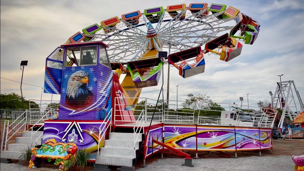 ENTERPRISE: BRINQUEDO CL&Aacute;SSICO DOS PARQUES DE DIVERS&Otilde;ES NO FANT&Aacute;STICO PARK EM TAGUATINGA (ON RIDE)