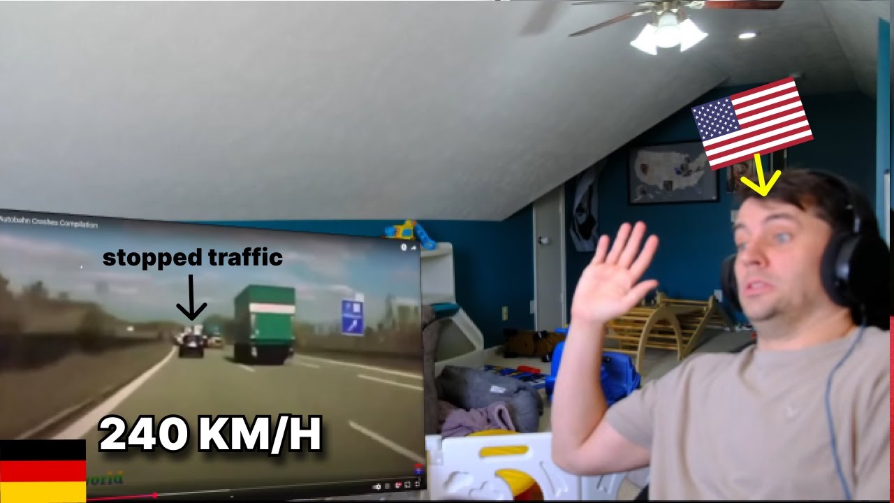 American reacts to German Autobahn high speed accidents (not graphic)