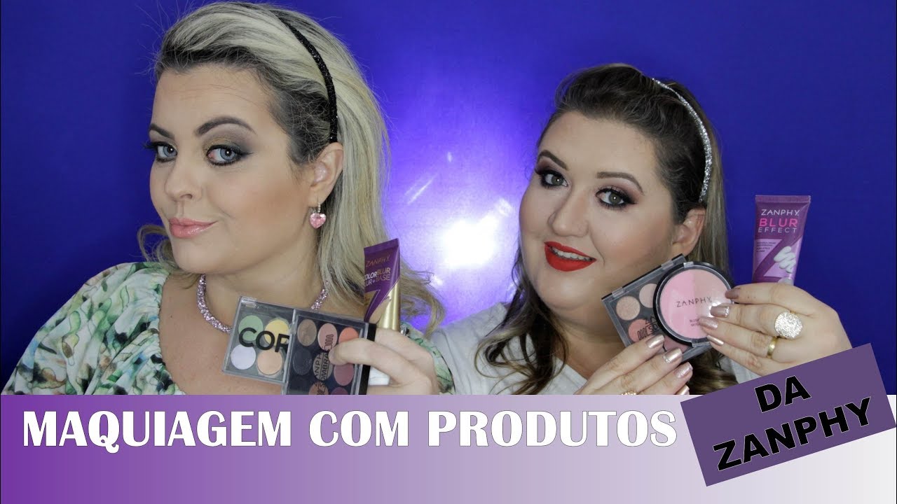 MAQUIAGEM USANDO APENAS PRODUTOS DA ZANPHY