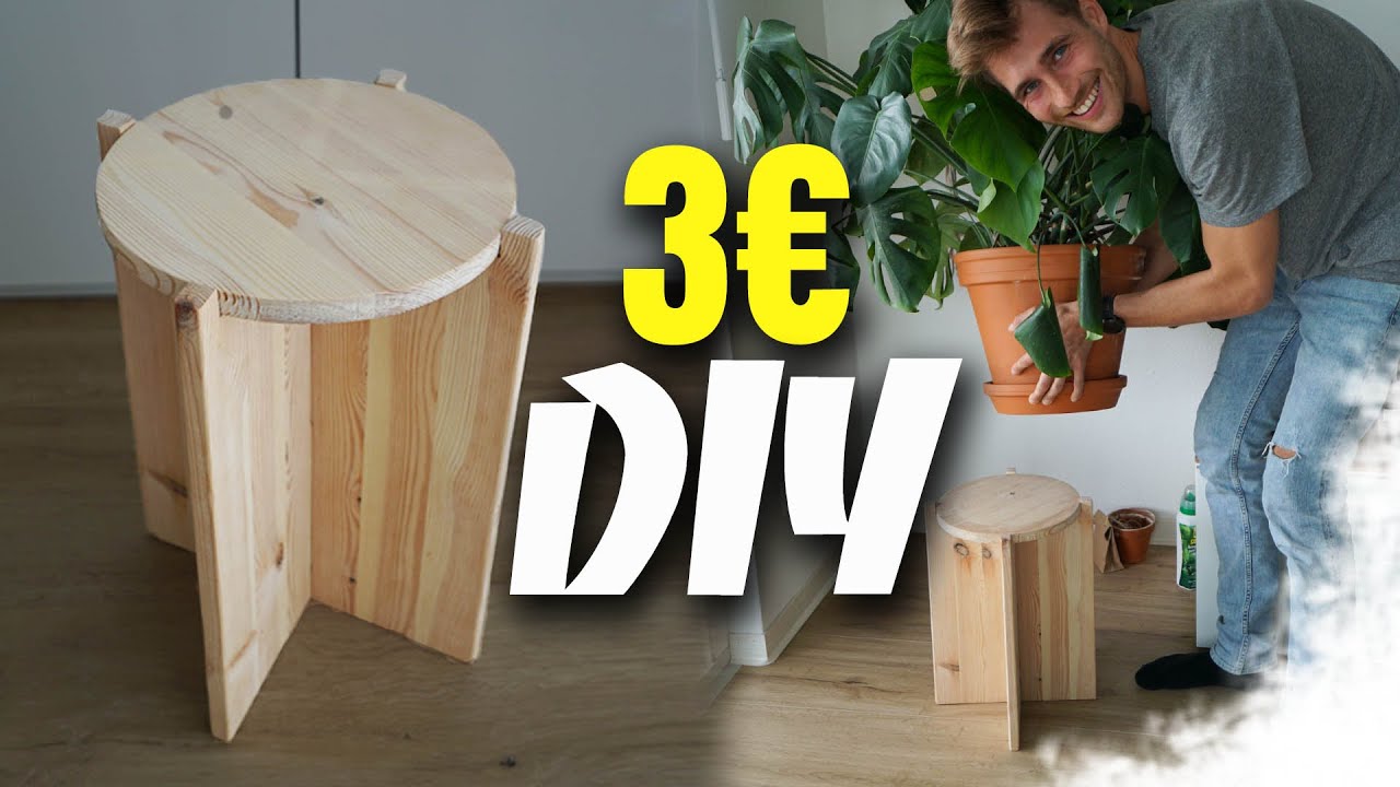 PFLANZENHOCKER SELBER BAUEN - DIY Pflanzenständer, Hocker, Stuhl | EASY ALEX
