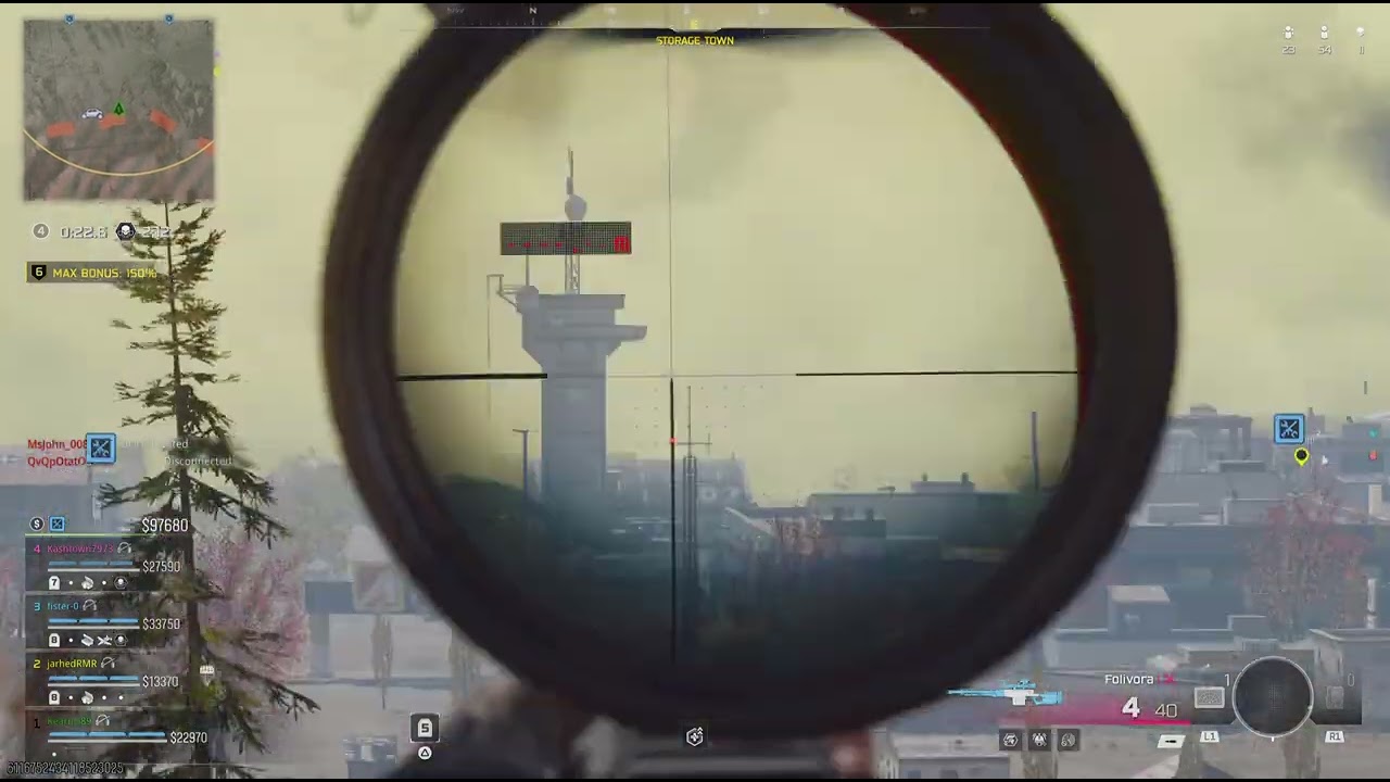 Bo7 Warzone extreme long range snipe 573m!
