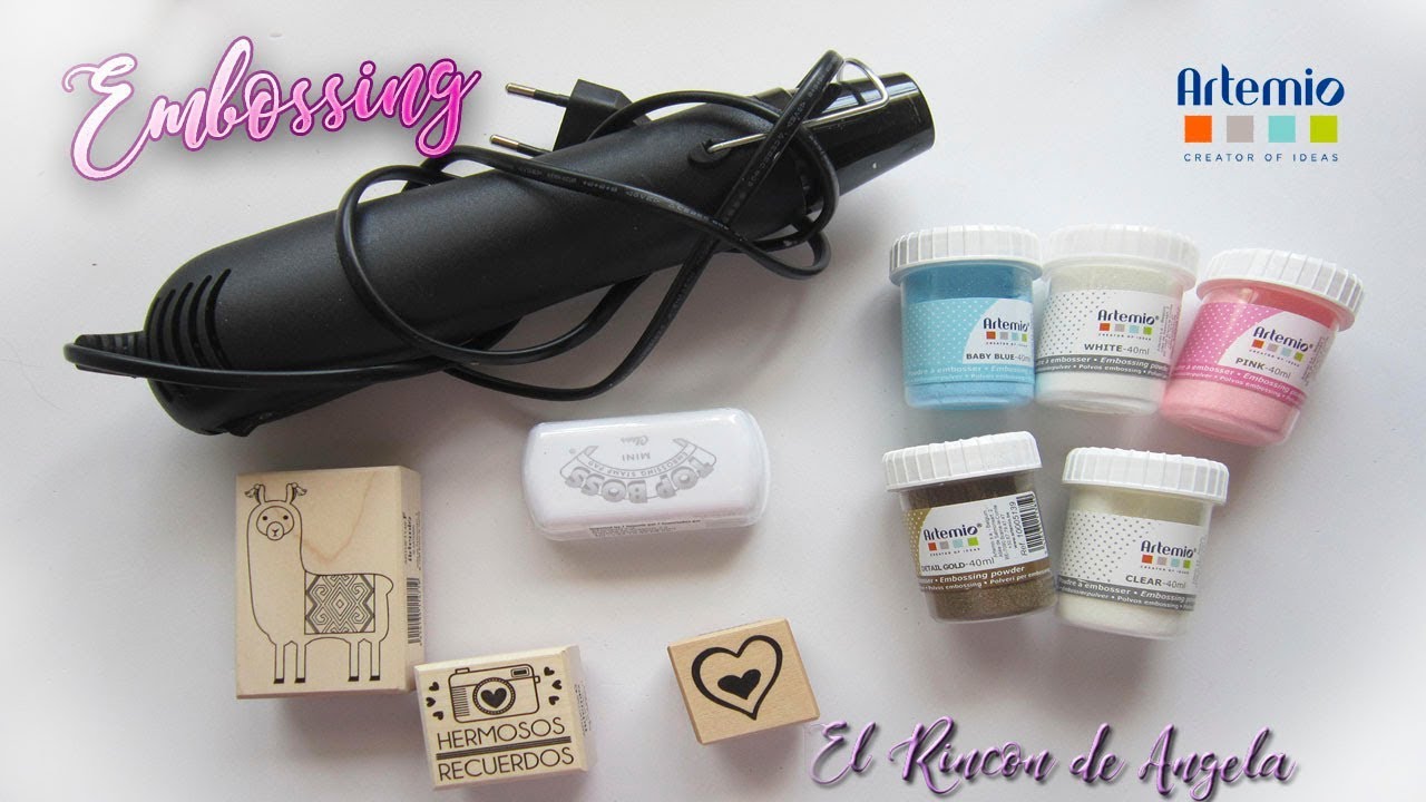 Que es el embossing y como hacerlo-Técnicas de scrapbooking Artemio