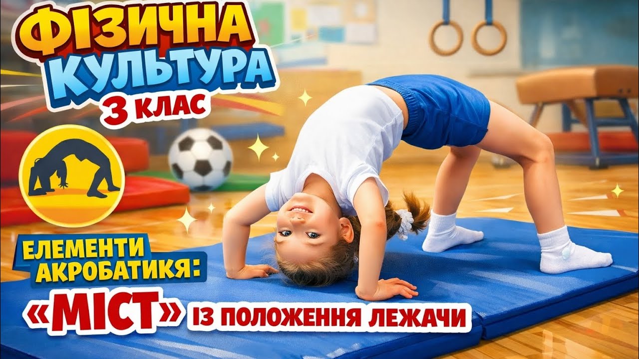 Елементи акробатики: «міст» із положення лежачи | Дистанційне навчання | НУШ 