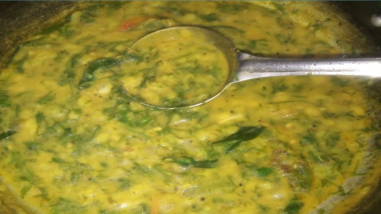 ಸಬ್ಬಸಿಗೆ ಸೊಪ್ಪಿನ ಸ್ಪೆಷಲ್ ದಾಲ್ ಫ್ರೈ / Dill leaves special dal fry